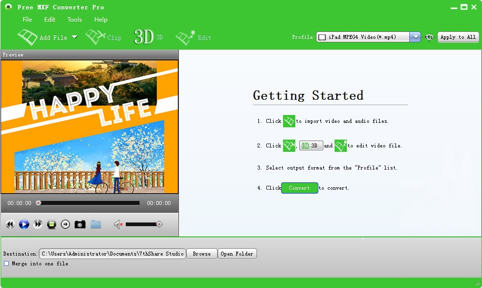 Free MXF Converter